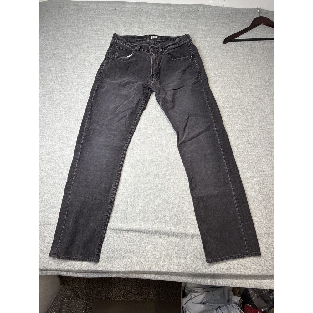 J.Crew Corduroy Pants Mens 30x30 Gray 100% Cotton Straight Leg 5-Pocket